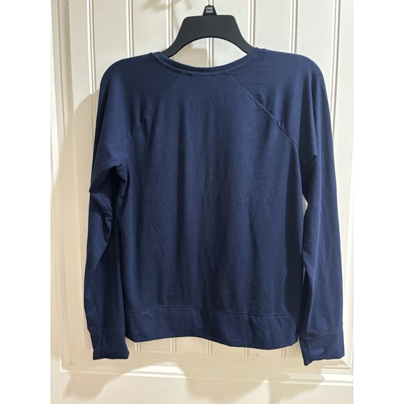 NEW! Jenni Intimates Sleepwear Top - Blue Navy Christmas Nice(ish)  - Women Sm - Picture 5 of 5